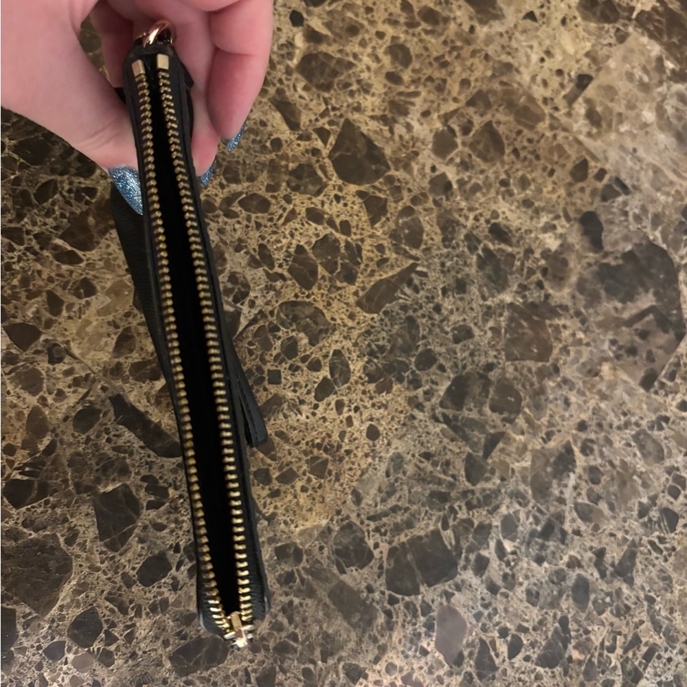 Coach black leather wristlet like new - Picture 5 of 6